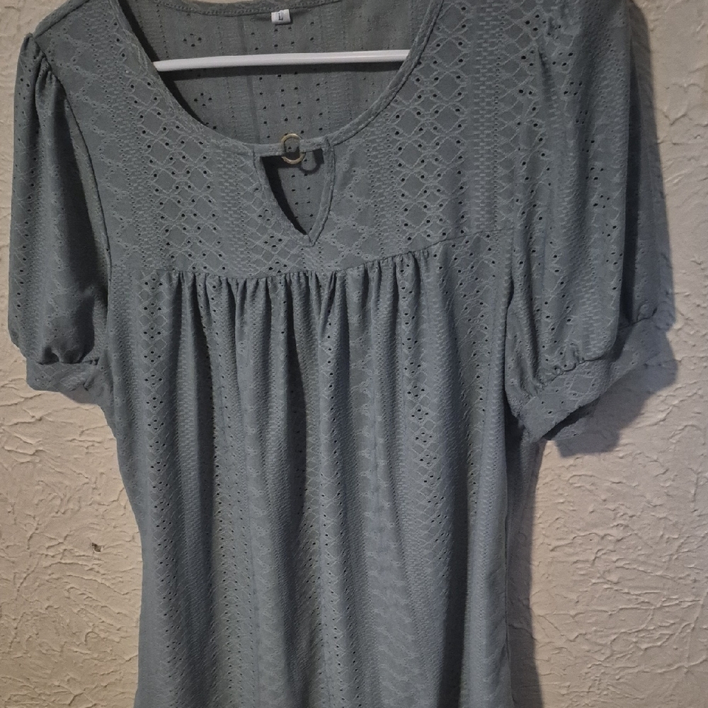 Elegant Gray Women's Top
